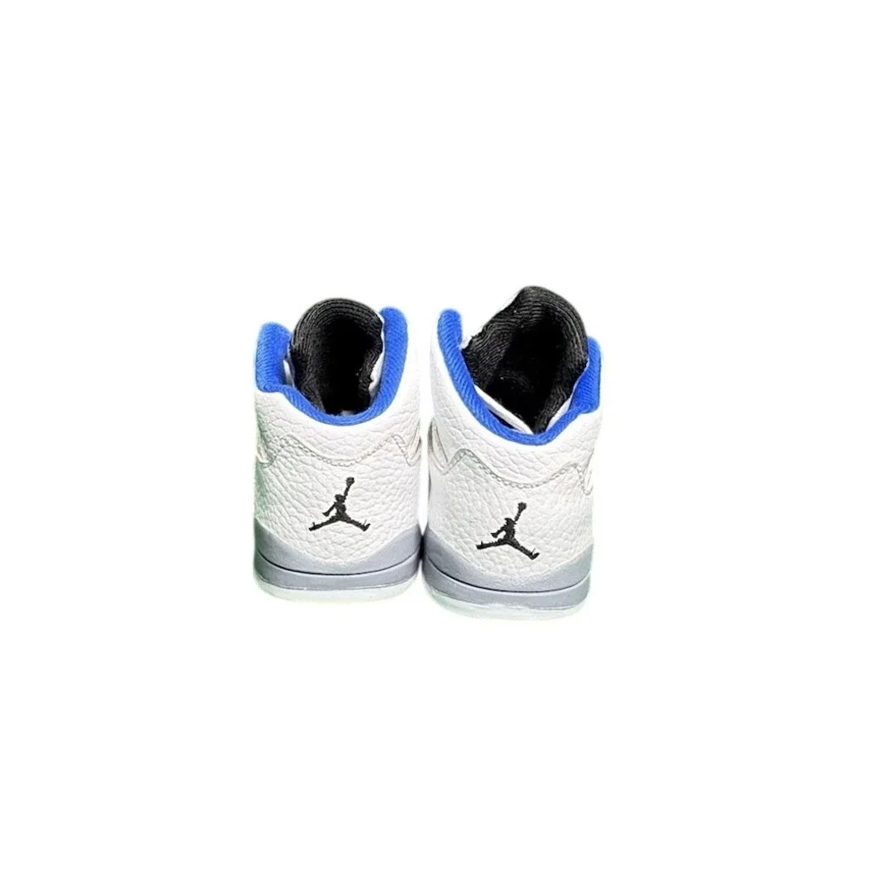 Jordan 5 Retro Stealth 2.0 Toddler White Hyper Royal Sneakers 440890-140 Size 7C